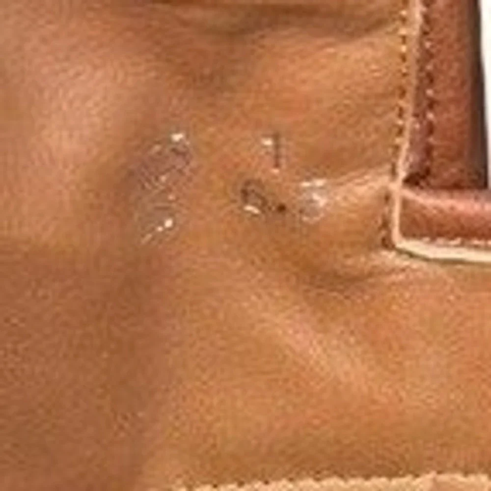 Jacobies Brown Faux Leather Knee High Boots Womens Sz 6.5 Buckle Side Zip Riding